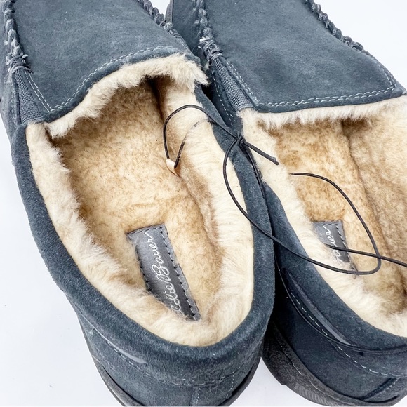 Eddie Bauer Shoes Nib Eddie Bauer Suede Slippers Memory Foam Gray